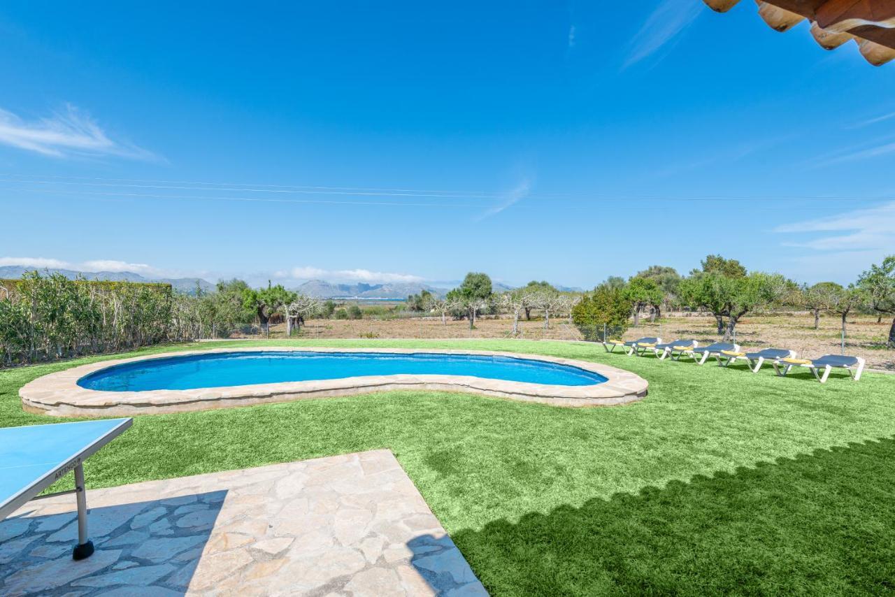 Villa Pou D,Ambroitx, Pool And Sea Views In Alcudia ภายนอก รูปภาพ